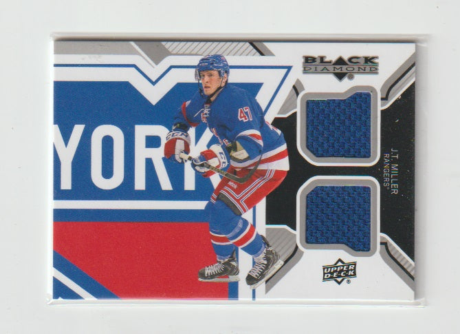 2013-14 Black Diamond Dual Jerseys #NYR-JT J.T. Miller