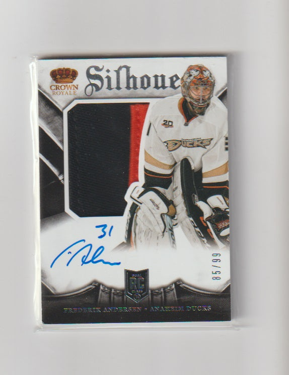 2013-14 Crown Royale Silhouette #153 Frederik Andersen