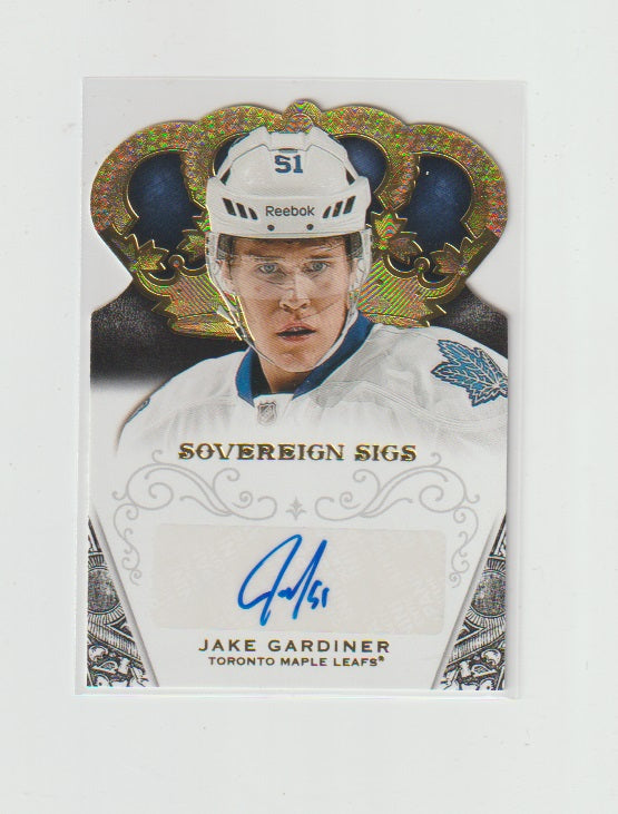 2013-14 Crown Royale Sovereign Sigs #SO-JGA Jake Gardiner