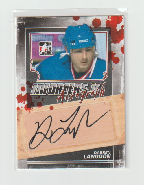 2013-14 ITG Enforcers Autographs #A-DL Darren Langdon