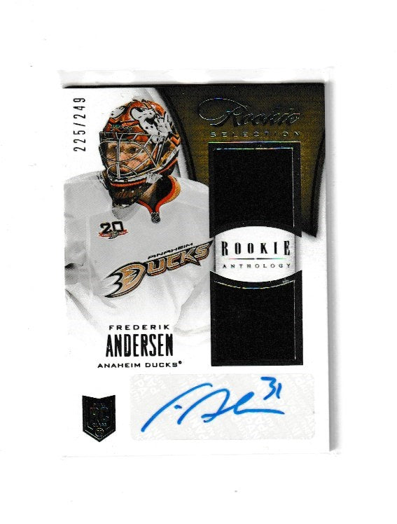 2013-14 Panini Rookie Anthology Rookie Selection #102 Frederik Andersen