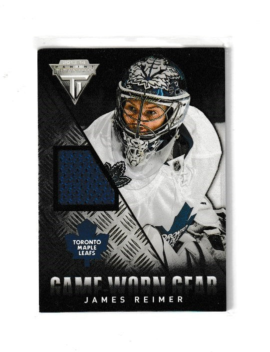 2013-14 Panini Titanium Game Worn Gear #GG-JRE James Reimer