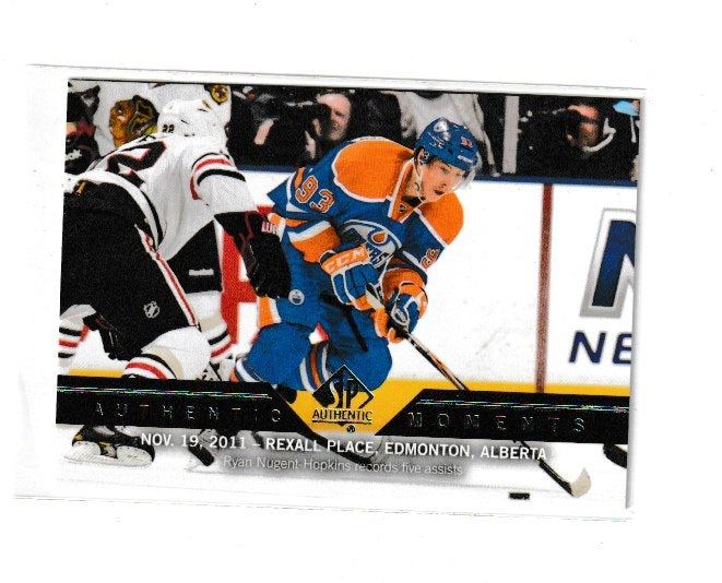 2013-14 SP Authentic Authentic Moments #173 Ryan Nugent-Hopkins