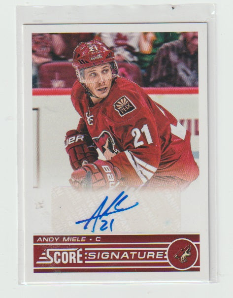 2013-14 Score Autograph Signatures #SS-AM Andy Miele
