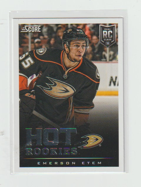 2013-14 Score Hot Rookies #639 Emerson Etem