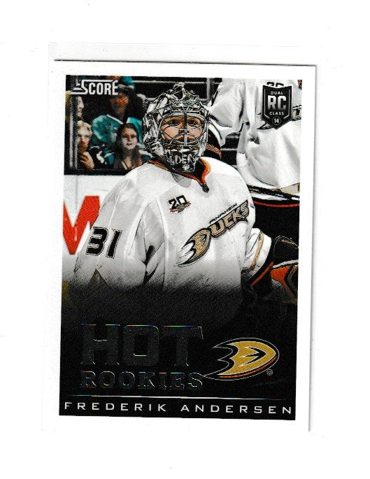 2013-14 Score Hot Rookies #721 Frederik Andersen