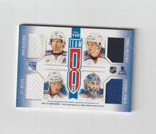Load image into Gallery viewer, 2013-14 Score Team 8s Jerseys #T8-NJNY Martin Brodeur, Henrik Lundqvist &amp; Brad Richards
