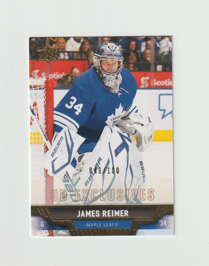 2013-14 Upper Deck Exclusives #71 James Reimer