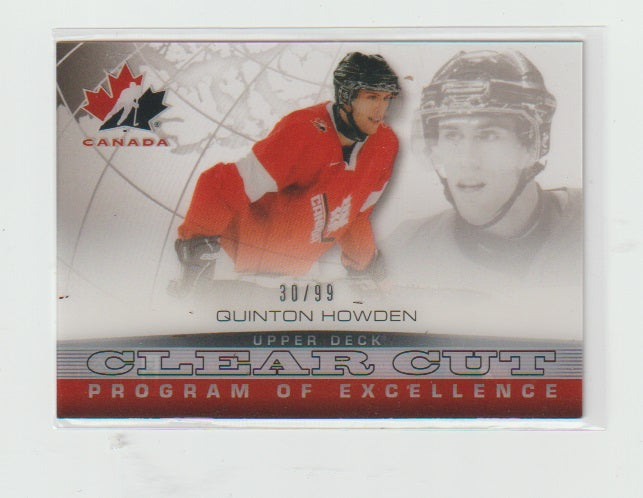 2013-14 Upper Deck Team Canada Clear Cuts Program of Excellence #CCPOE13 Quinton Howden