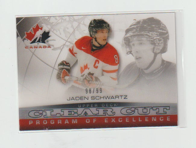 2013-14 Upper Deck Team Canada Clear Cuts Program of Excellence #CCPOE30 Jaden Schwartz