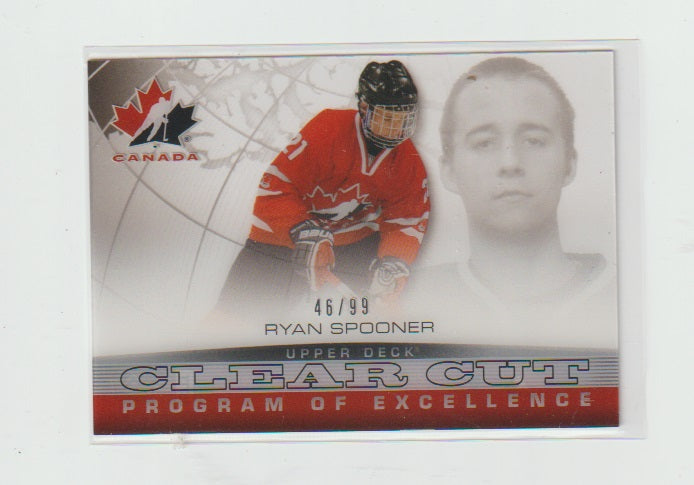 2013-14 Upper Deck Team Canada Clear Cuts Program of Excellence #CCPOE6 Ryan Spooner