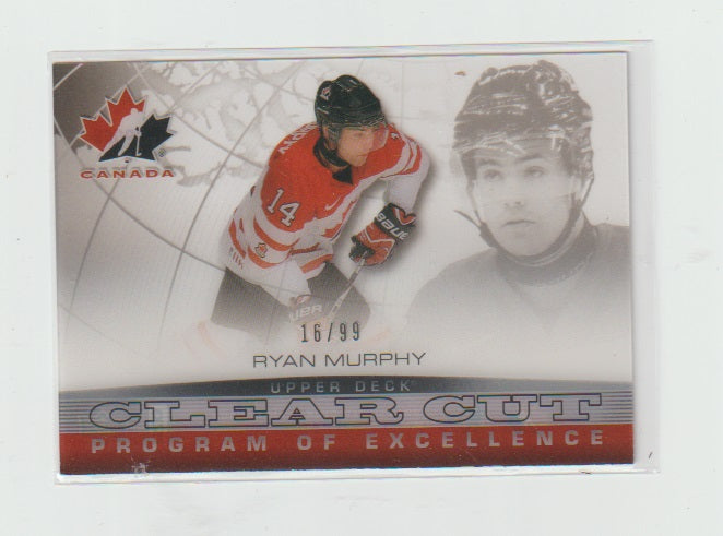 2013-14 Upper Deck Team Canada Clear Cuts Program of Excellence #CCPOE9 Ryan Murphy