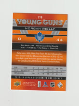 Load image into Gallery viewer, 2013-14 Upper Deck Young Guns #218 Morgan Rielly
