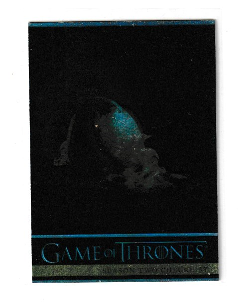 2013 Game of Thrones S2 Foils #88 Checklist