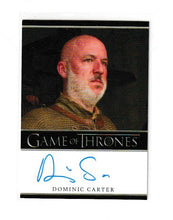Load image into Gallery viewer, 2013 Game of Thrones Season 2 Bordered Autographs Dominic Carter as Janos Slynt
