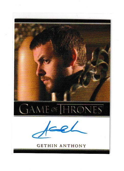 2013 Game of Thrones Season 2 Bordered Autographs Gethin Anthony as Renly Baratheon