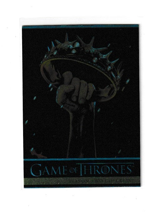2013 Game of Thrones Season 2 Foils #87 Checklist