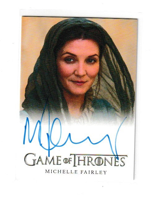 2013 Game of Thrones Season 2 Full Bleed Autographs Michelle Fairley as Lady Catelyn Stark