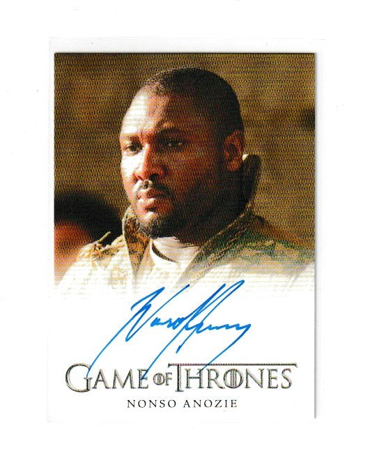 2013 Game of Thrones Season 2 Full Bleed Autographs Nonso Anozie as Xaro Xhoan Daxos