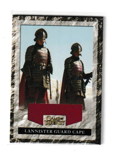 2013 Game of Thrones Season 2 Lannister Guard Relics #RLG2 Lannister Guard Cape