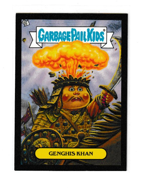 2013 Garbage Pail Kids Brand New Series 3 Adam Bombing Black #3 of 10 Genghis Khan