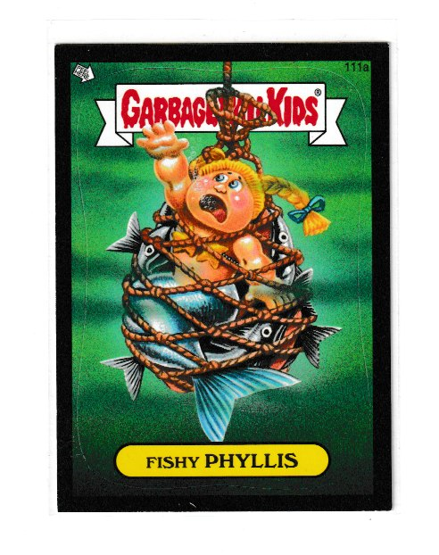 2013 Garbage Pail Kids Brand New Series 2 Black #111a Fishy Phyllis