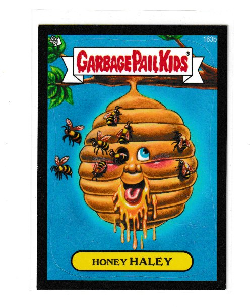 2013 Garbage Pail Kids Brand New Series 3 Black #163b Honey Haley