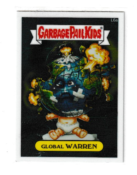 2013 Garbage Pail Kids Chrome Series 1 Lost #L6a Global Warren