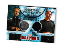 Load image into Gallery viewer, 2013 Iron Man 3 Heroic Threads Dual #HTD-13 Guy Pearce as Killian &amp; James Badge Dale as Savin
