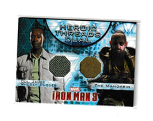 Load image into Gallery viewer, 2013 Iron Man 3 Heroic Threads Dual #HTD-8 Don Cheadle as Jim Rhodey Rhodes &amp; Ben Kingsley as Mandarin
