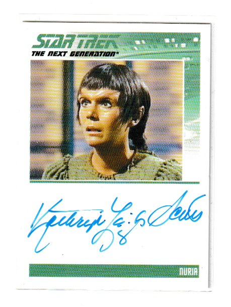 2013 Star Trek The Next Generation Heroes and Villians Kathryn Leigh Scott as Nuria Autograph