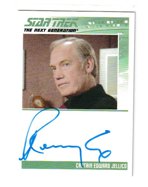 2013 Star Trek The Next Generation Heroes and Villians Ronny Cox as Captain Edward Jellico Autograph