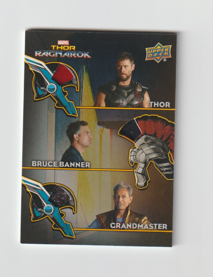 2013 Thor Ragnarok Armory Triple Memorabilia #AT-5 Thor, Bruce Banner & Grandmaster