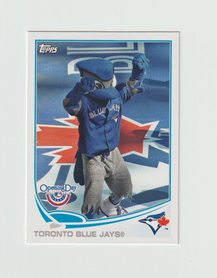 2013 Topps Opening Day Mascots #M-19 Toronto Blue Jays