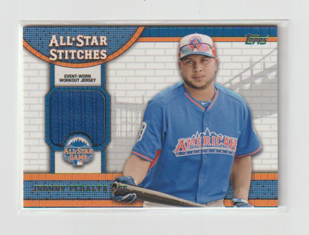 2013 Topps Update All Star Stitches #ASR-JP Jhonny Peralta