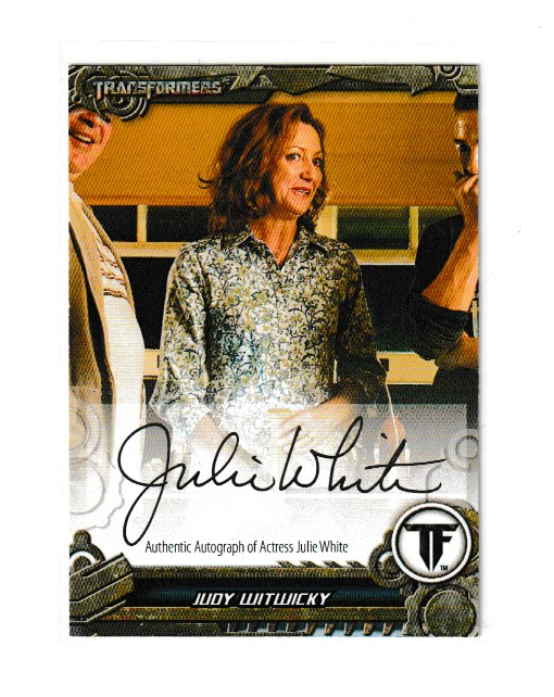 2013 Transformers Optimum Collection #JWTA Julie White as Judy Whtwicky Autograph