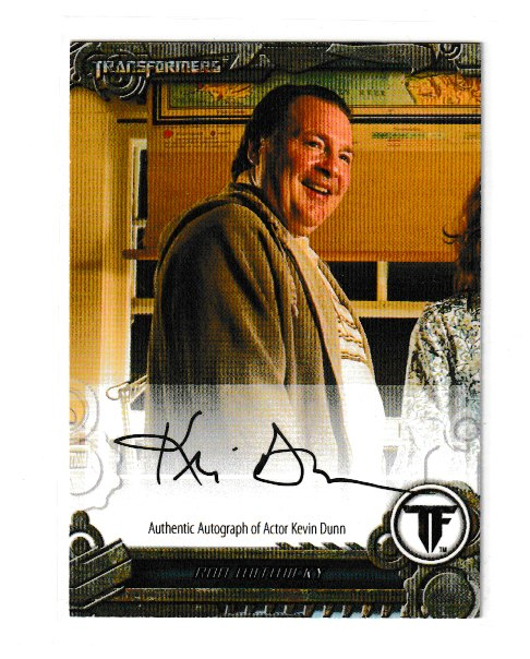 2013 Transformers Optimum Collection #KDTA Kevin Dunn as Ron Witwicky Autograph