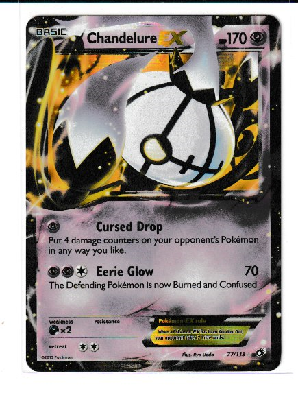 2013 Black and White Legendary Treasures #77 Chandelure EX