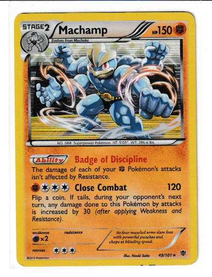 2013 Black and White Plasma Blast #49 Machamp H