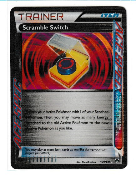 2013 Black and White Plasma Storm #129 Trainer Scramble Switch