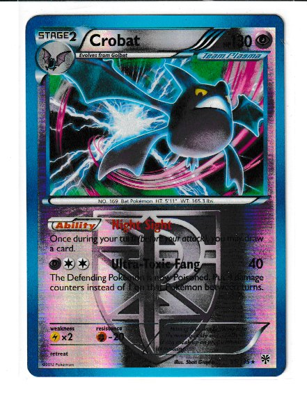 2013 Black and White Plasma Storm #55 Crobat RH