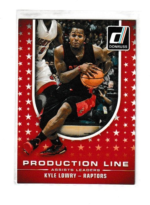 2014-15 Donruss Production Line Assists #8 Kyle Lowry