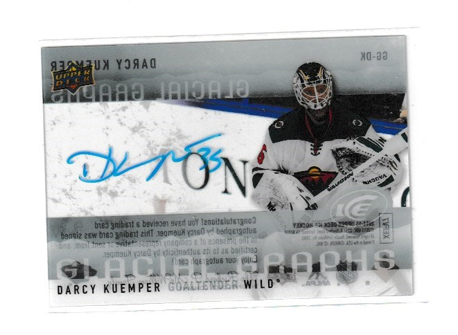 2014-15 Upper Deck Ice Glacial Graphs #GG-DK Darcy Kuemper