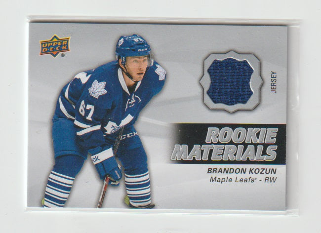 2014-15 Upper Deck Rookie Materials #RM20 Brandon Kozun