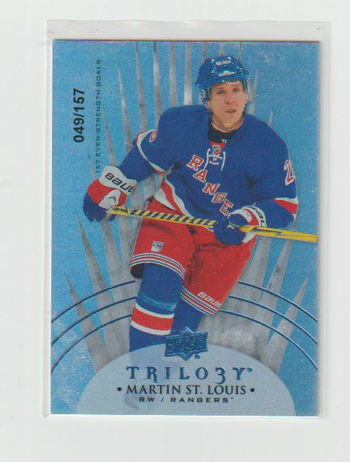 2014-15 Upper Deck Trilogy Radiant Blue #71 Martin St. Louis