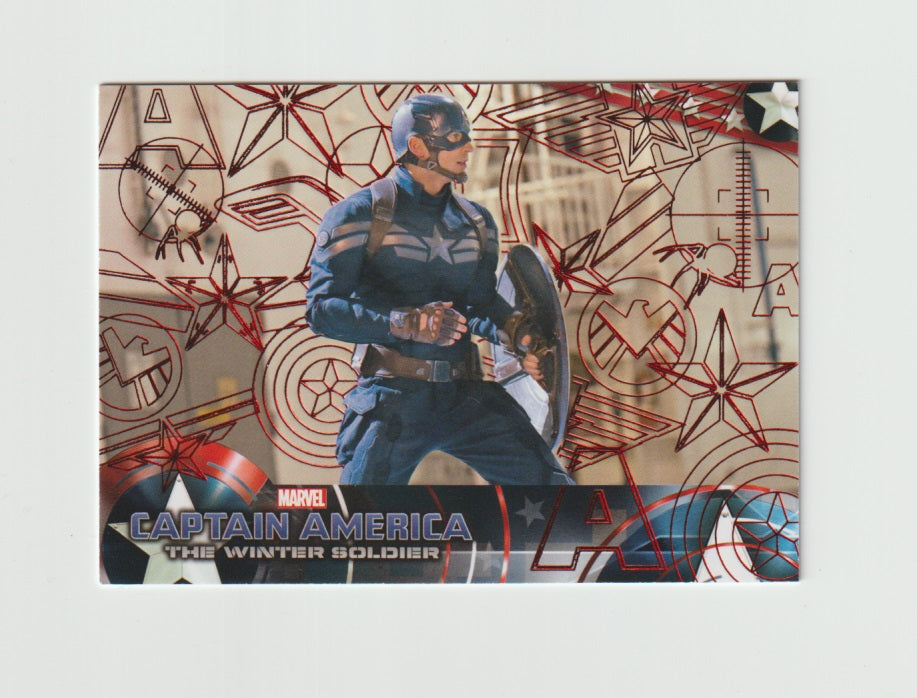 2014 Captain America The Winter Soldier Red Foil #14 Captain America Prepares