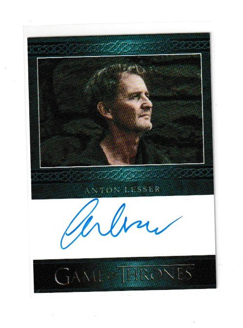 2014 Game of Thrones Season 3 Blue Autographs Anton Lesser as Qyburn