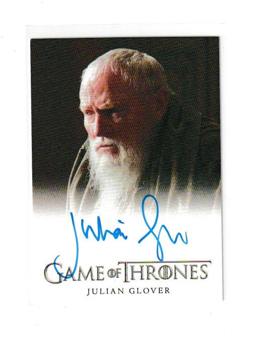 2014 Game of Thrones Season 3 Full Bleed Autographs Julian Glover as Grand Maester Pycelle