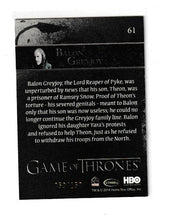 Load image into Gallery viewer, 2014 Game of Thrones Season 3 Gold #61 Balon Greyjoy
