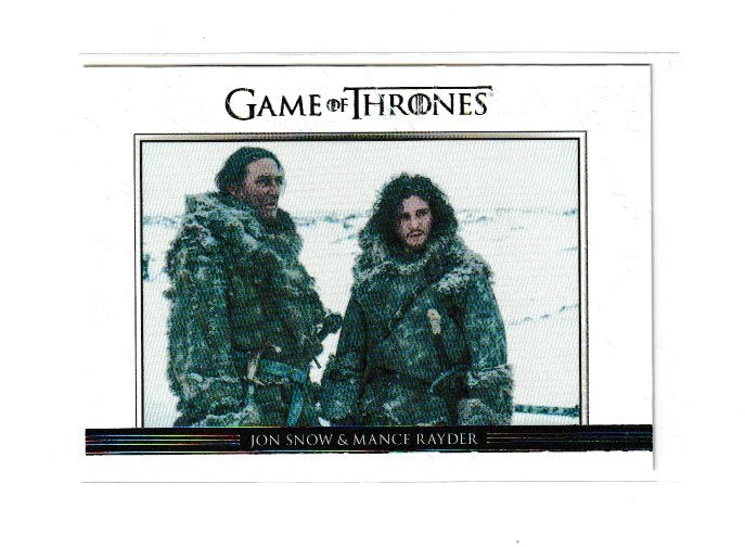 2014 Game of Thrones Season 3 Relationships #DL15 Jon Sow & Mance Rayder